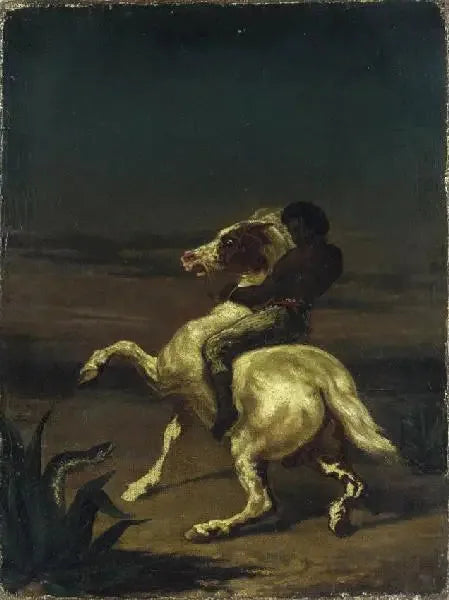 Reiter mit Neger - Théodore Géricault