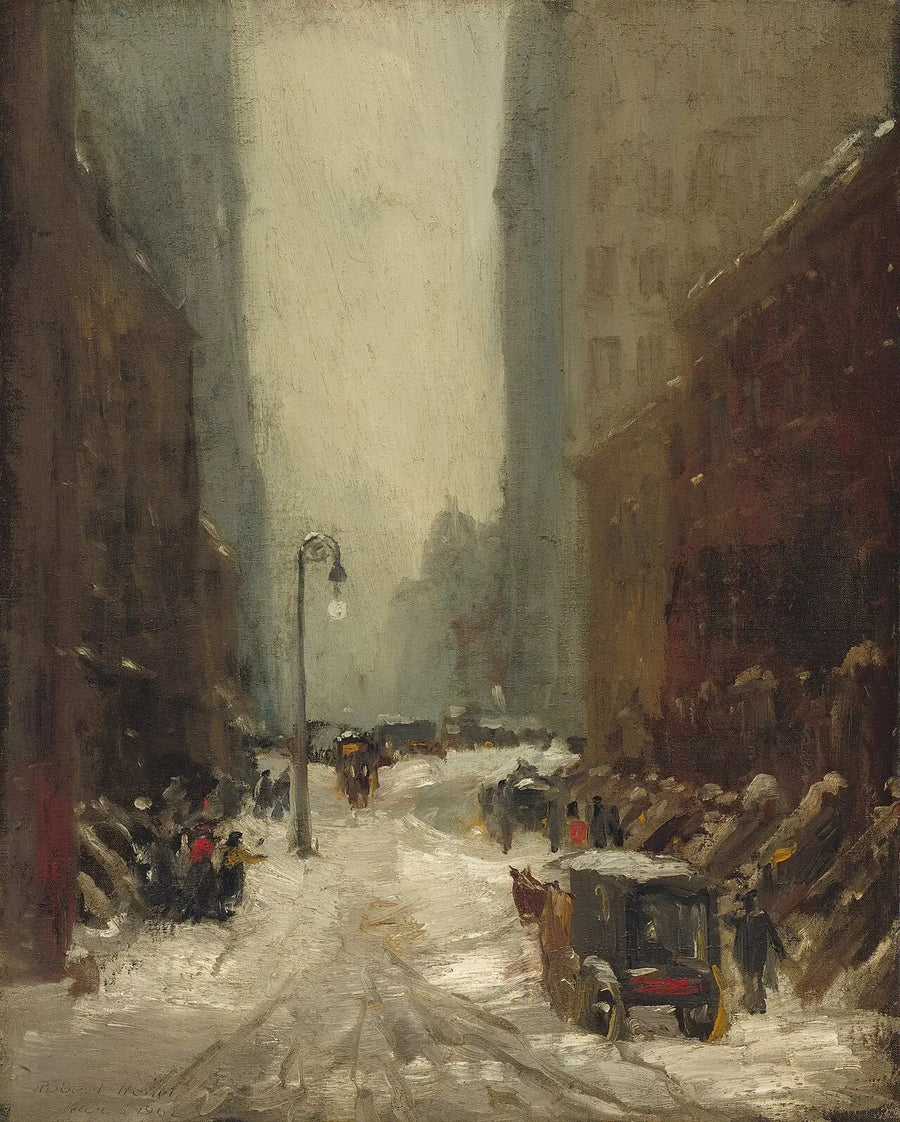 Schneefall in New York - Robert Henri