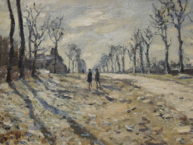 Schnee in der untergehenden Sonne - Claude Monet
