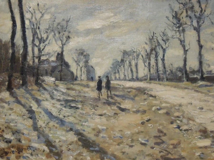 Schnee in der untergehenden Sonne - Claude Monet