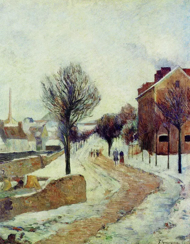 Schnee im Vorort - Paul Gauguin