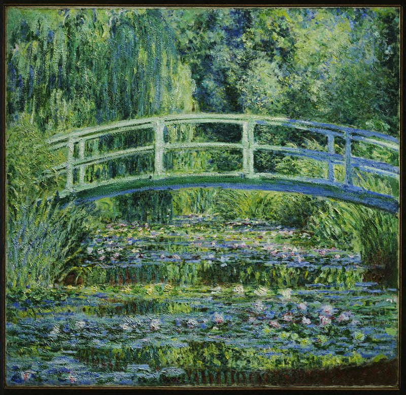Seerosen und Japanische Brücke - Claude Monet