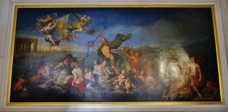 Neptune, der seine Reichtümer Frankreichs anbietet. Allegorie auf Ludwig XIV - Pierre Mignard