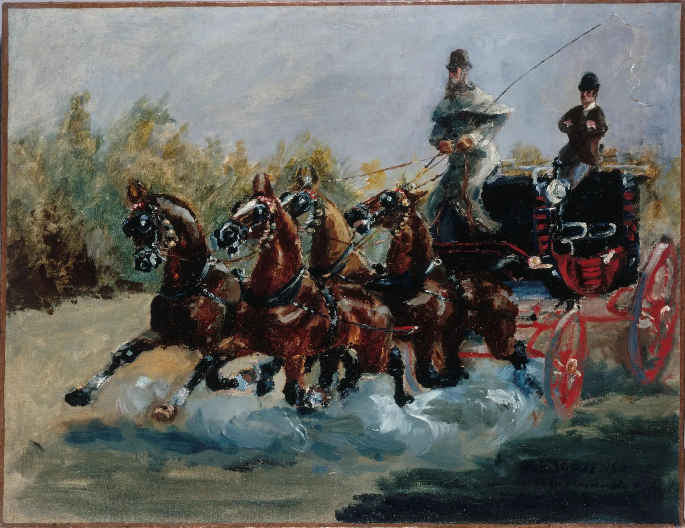 Nice, souvenir de la promenade des Anglais - Henri de Toulouse-Lautrec image 1 reproduction artisanale de tableau