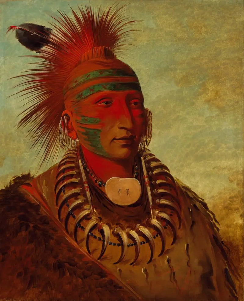 No-ho-mun-ya, Derjenige, der keine Aufmerksamkeit schenkt - George Catlin