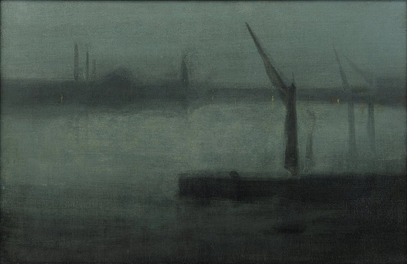 Nachtstück: Blau und Silber — Battersea Reach - James Abbott McNeill Whistler