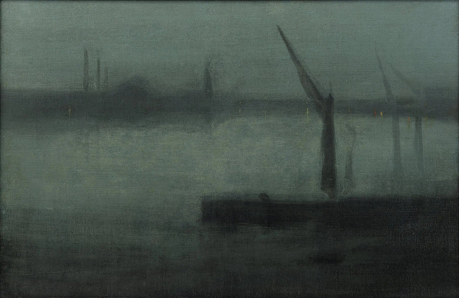 Nachtstück: Blau und Silber — Battersea Reach - James Abbott McNeill Whistler