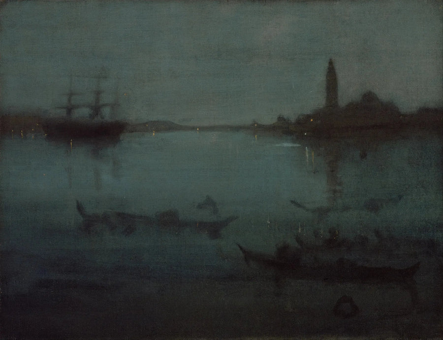 Nachtstück in Blau und Silber: Die Lagune, Venedig - James Abbott McNeill Whistler