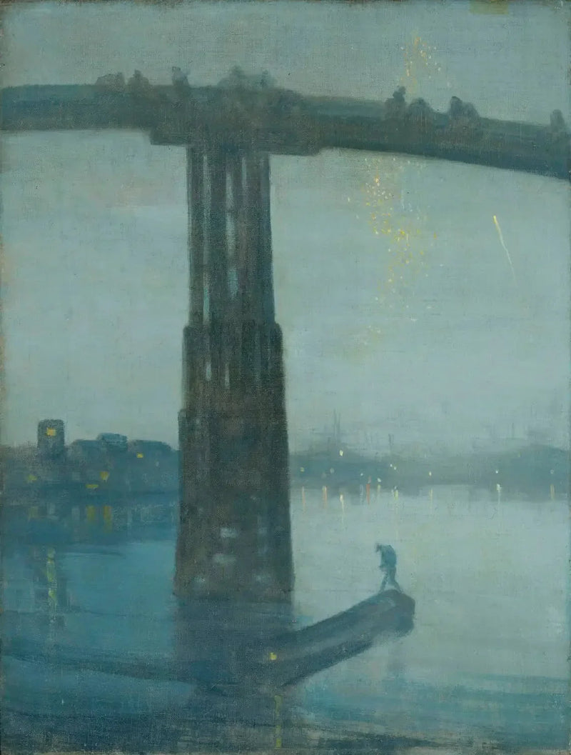 Nachtstück in Blau und Gold - die alte Battersea-Brücke - James Abbott McNeill Whistler
