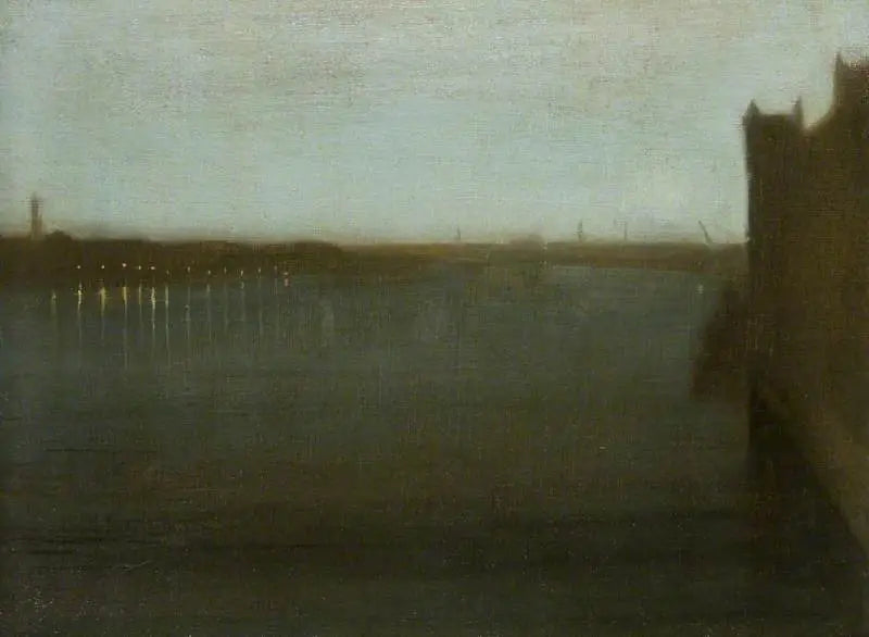 Nachtstück: Grau und Gold, Westminster-Brücke - James Abbott McNeill Whistler