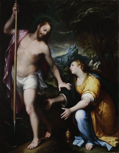 « Noli me tangere » – Le Christ ressuscité apparaissant à Marie-Madeleine (Jean 20:14-17) - Denis Calvaert - Alpha