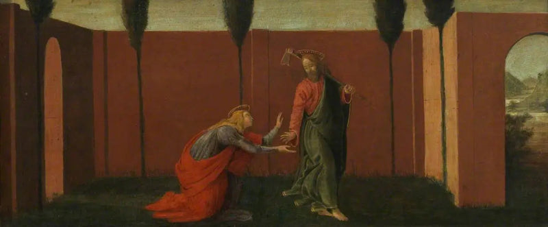 Noli me Tangere (Prädel, Tafel drei) - Sandro Botticelli