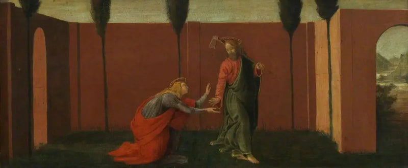 Noli me Tangere (Prädel, Tafel drei) - Sandro Botticelli
