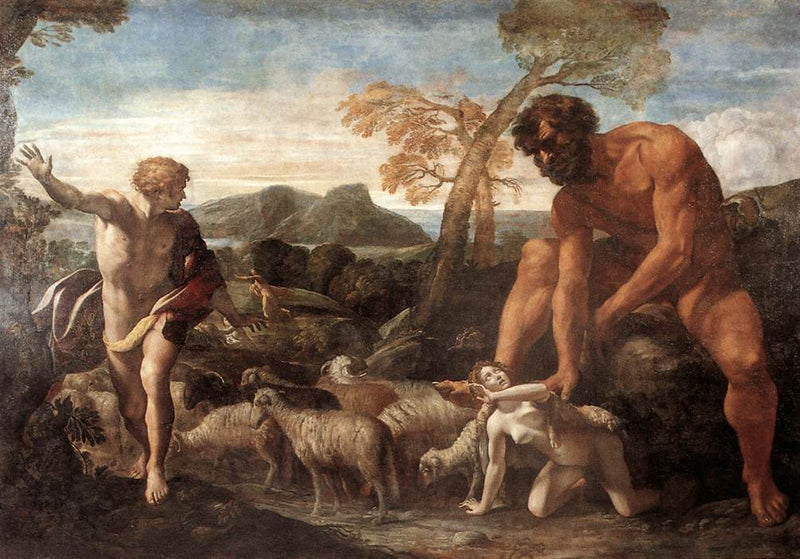 Norandino und Lucina entdeckt vom Ogre - Giovanni Lanfranco