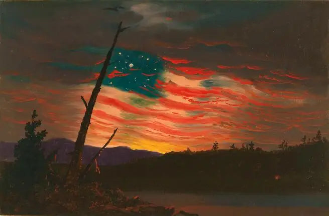 Unsere Banner im Himmel - Frederic Edwin Church