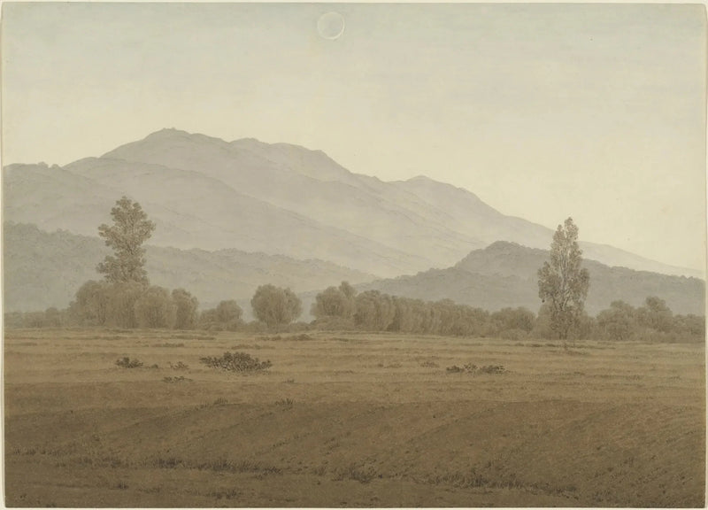Neuer Mond über den Riesenbergen - Caspar David Friedrich