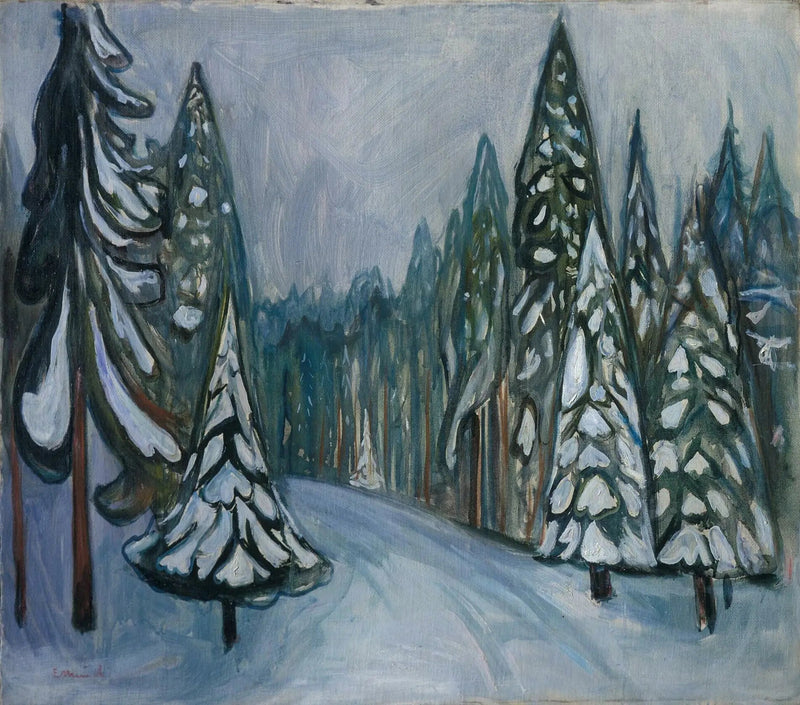 Neuer Schnee - Edvard Munch