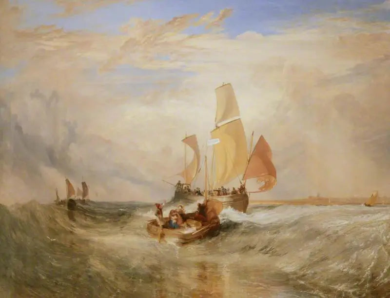 Jetzt für den Maler (Seil) – Passagiere gehen an Bord - J. M. W. Turner