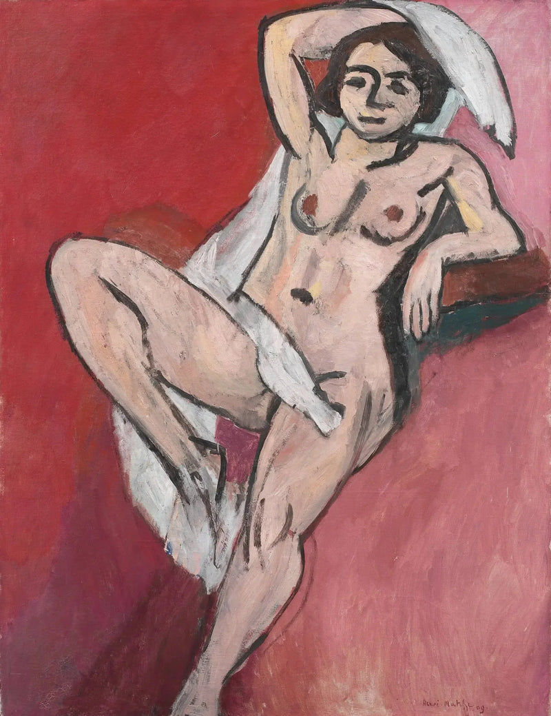 Nu mit weißem Schal - Henri Matisse