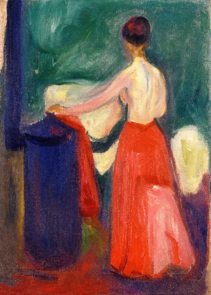Nun mit dem roten Rock - Edvard Munch