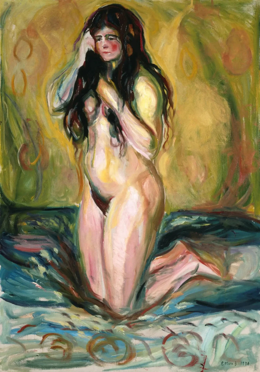 Der kniende Nu - Edvard Munch