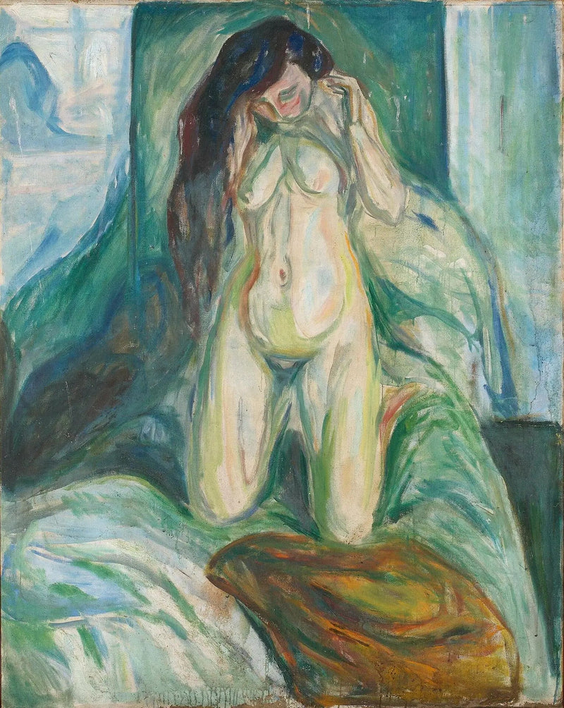 Der kniende Nu - Edvard Munch