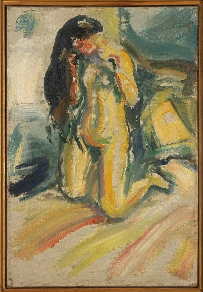 Der kniende Nu - Edvard Munch