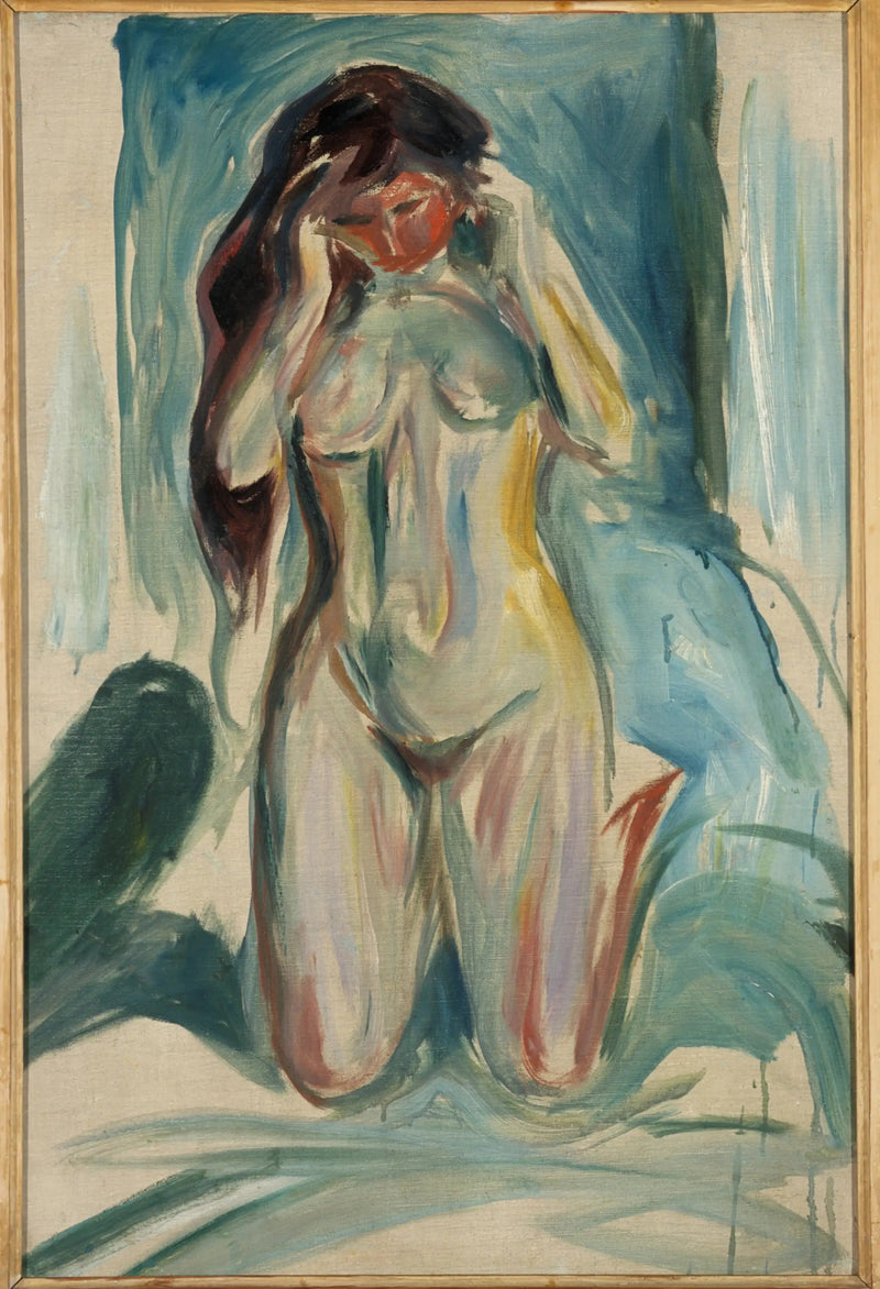 Der kniende Nu - Edvard Munch