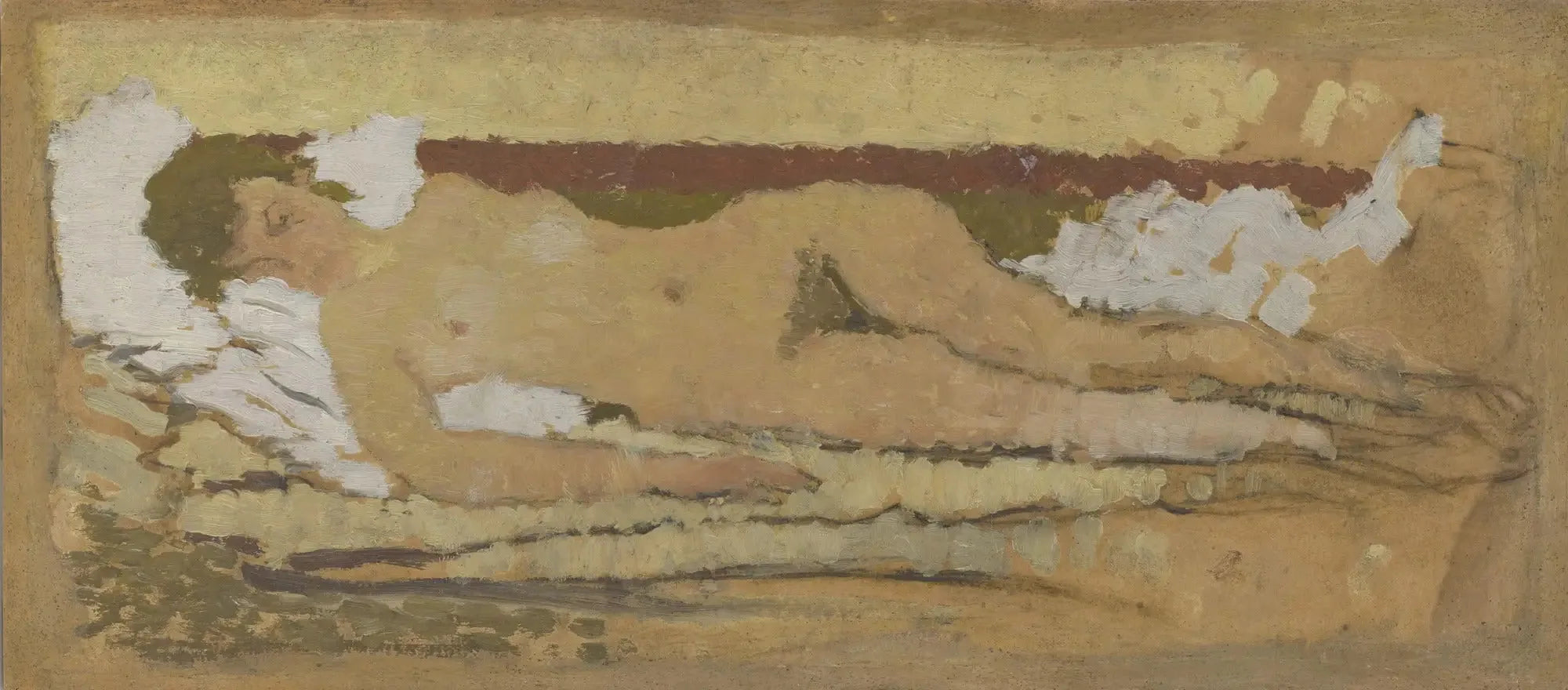 Nu allongé - Pierre Bonnard image 1 copie peinte à la main à l’huile