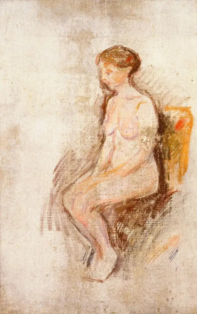Nu sitzend - Edvard Munch
