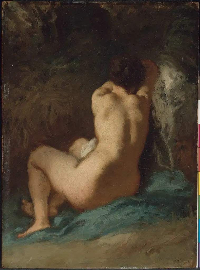 Nu sitzend (Les Regrets) - Jean-François Millet