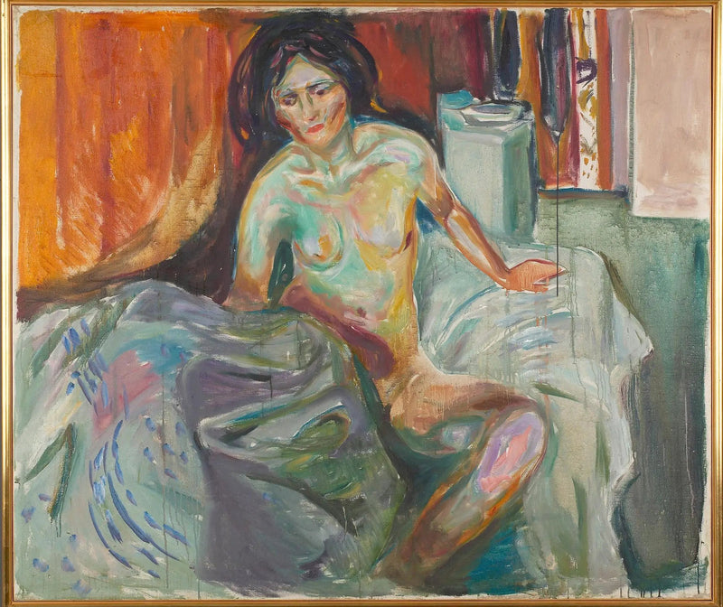 Nu sitzend: Morgen - Edvard Munch
