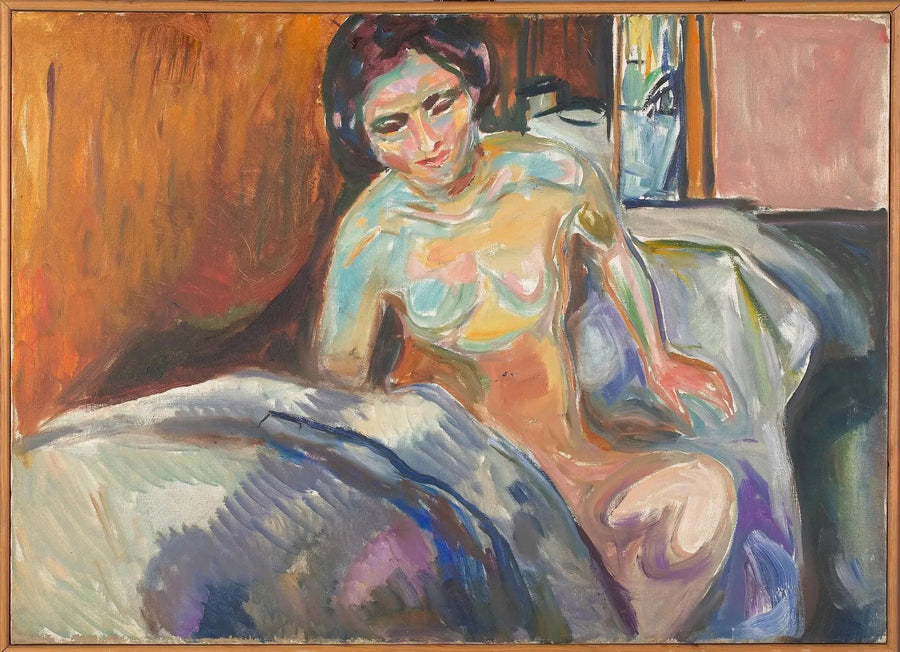 Nu sitzend: Morgen - Edvard Munch