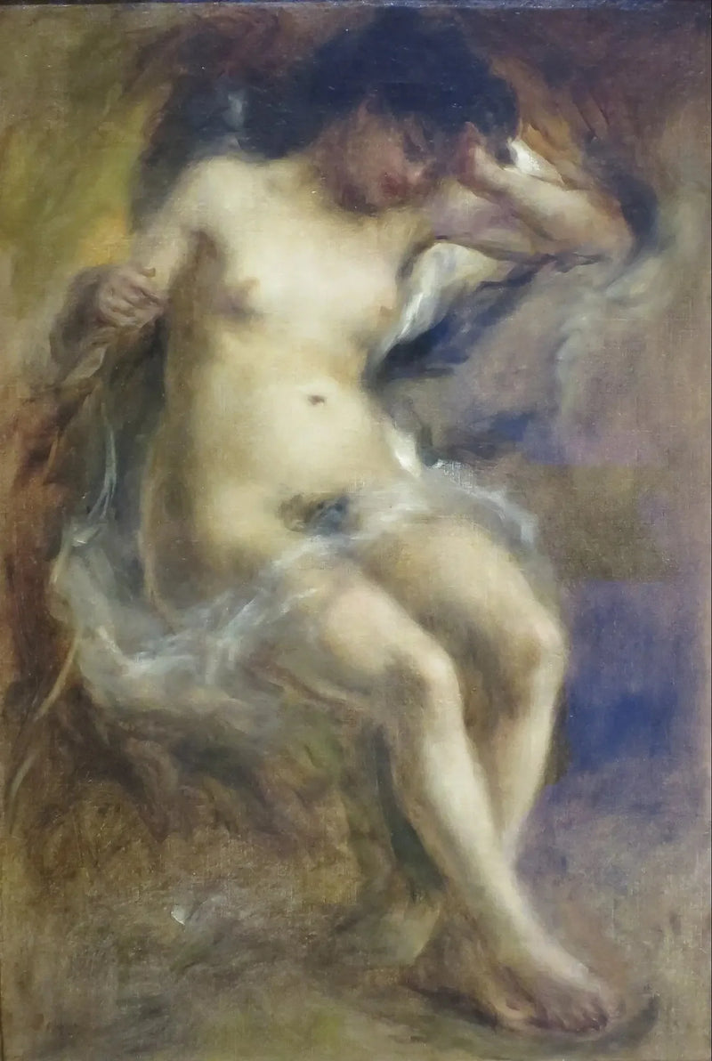Nackte sitzend - Pierre-Auguste Renoir