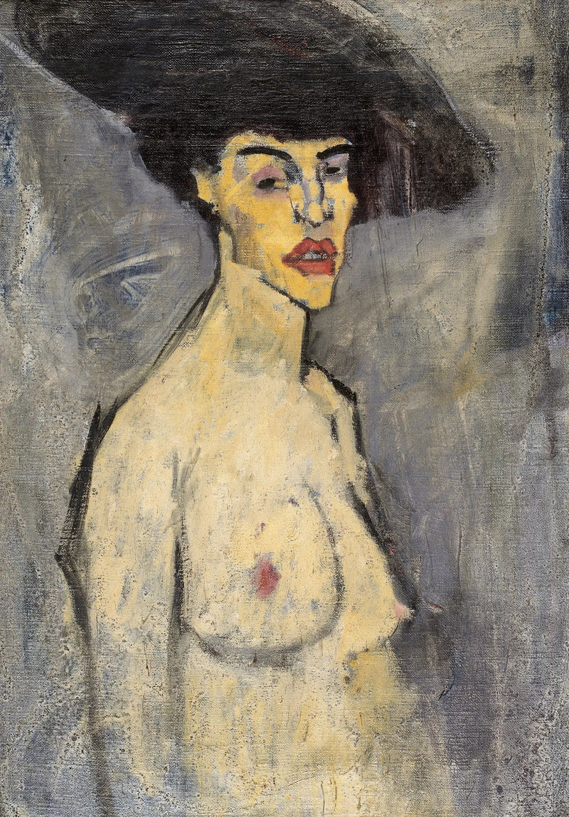 Akt mit Hut - Amedeo Modigliani