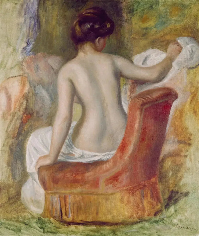 Akt im Sessel - Pierre-Auguste Renoir