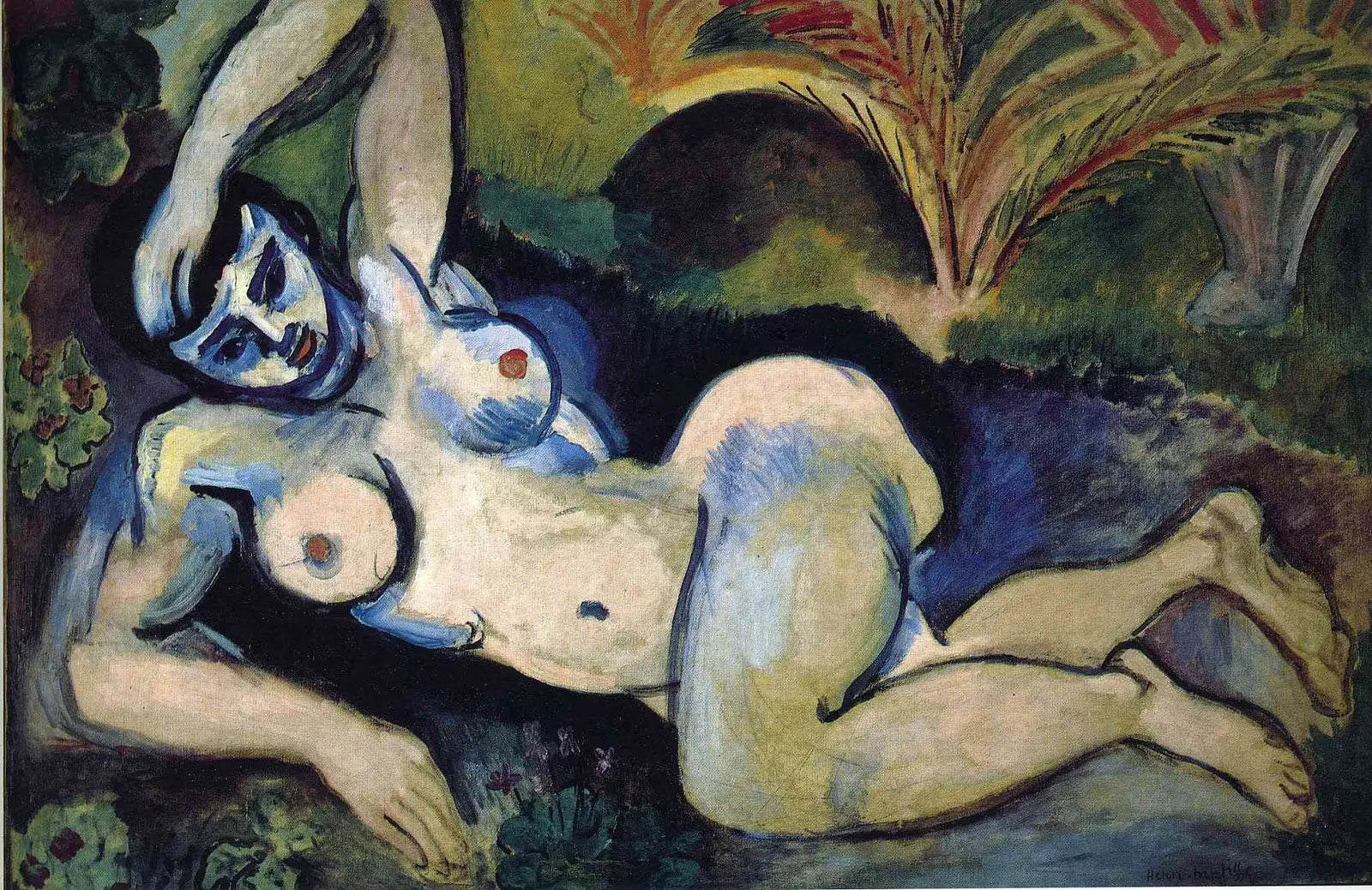 Nu bleu (souvenir de Biskra) - Henri Matisse image 1 copie peinte à la main à l’huile