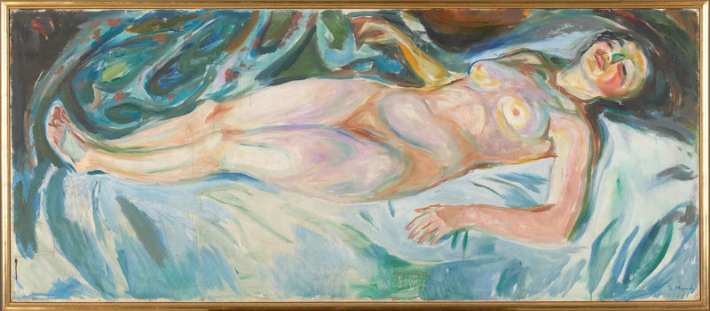 Nu couché : Nacht - Edvard Munch
