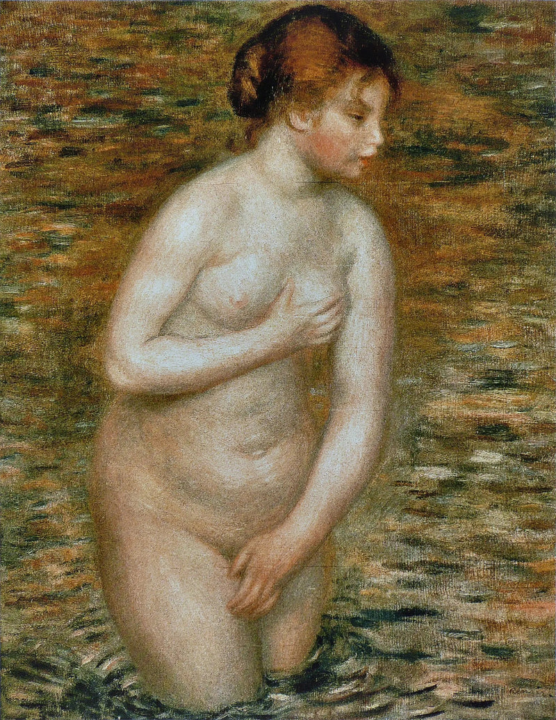 Nackt im Wasser - Pierre-Auguste Renoir