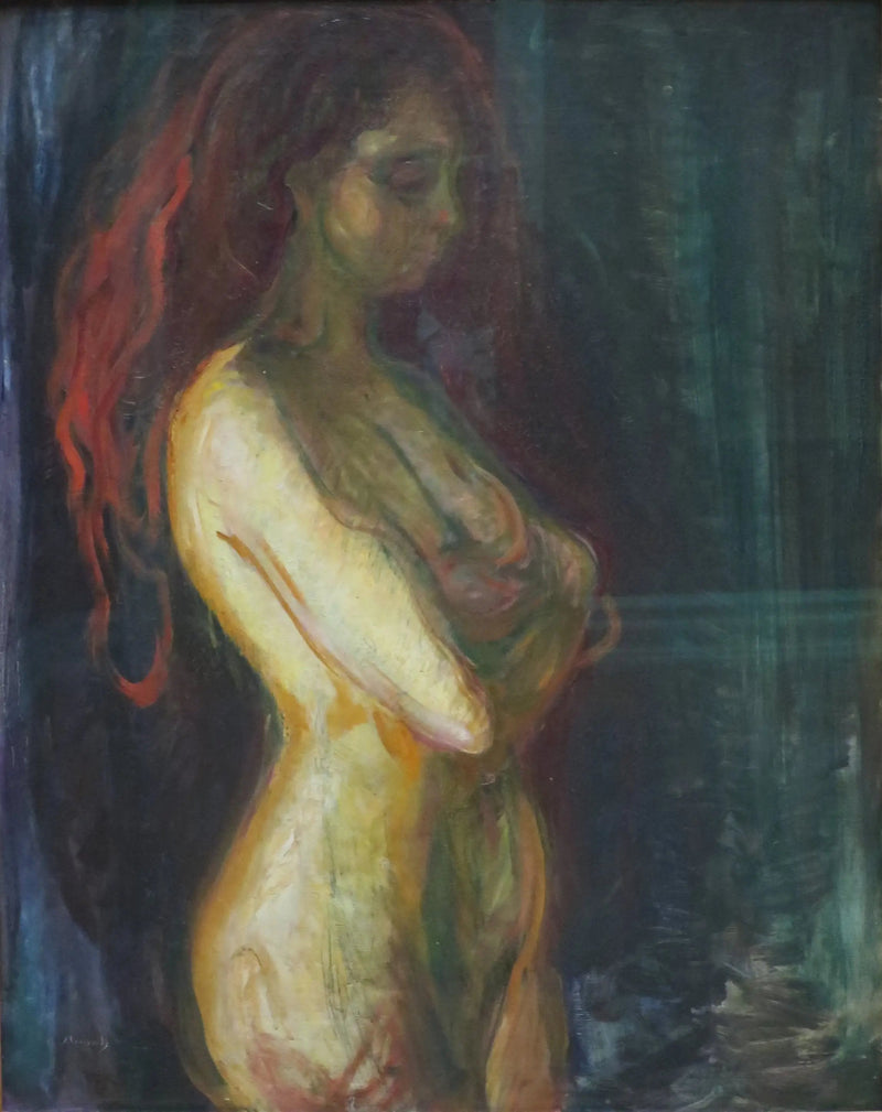 Akt im Profil nach rechts - Edvard Munch