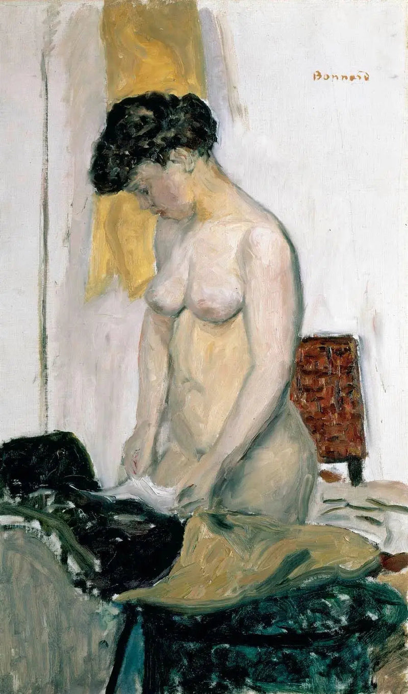 Nackt stehend, im Profil - Pierre Bonnard