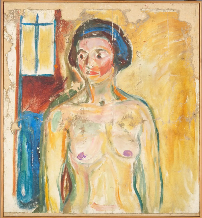 Stehender Akt: Halbporträt - Edvard Munch