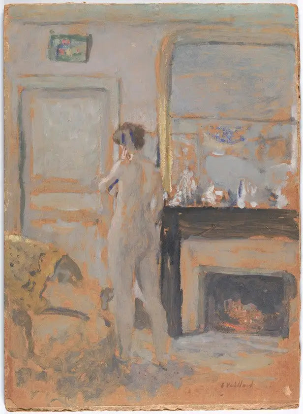 Nu stehend near dem Kamin - Édouard Vuillard