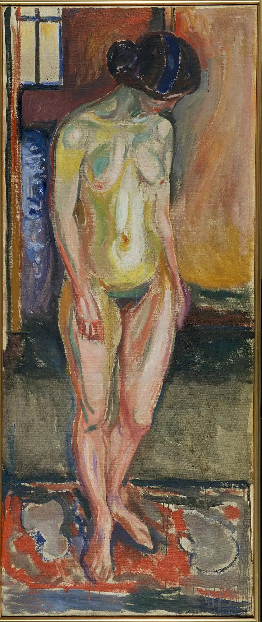 Stehende Nackte: Abend - Edvard Munch