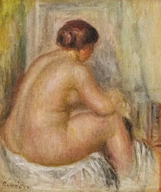 Rückenakt, sitzend - Pierre-Auguste Renoir