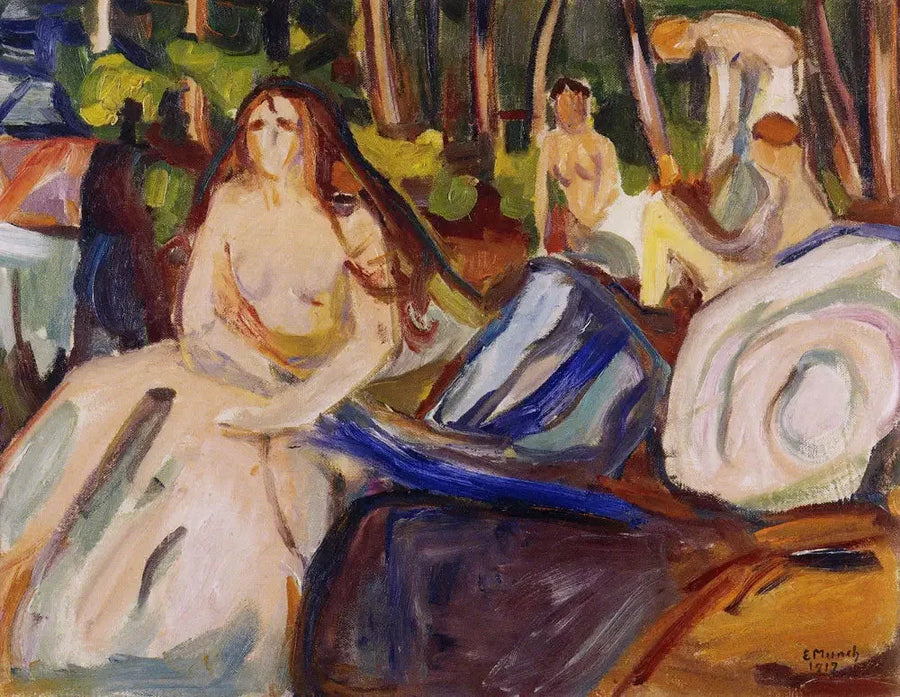 Nu im Wald - Edvard Munch