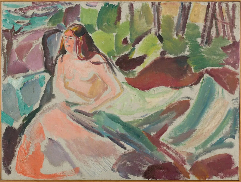 Nu im Wald - Edvard Munch