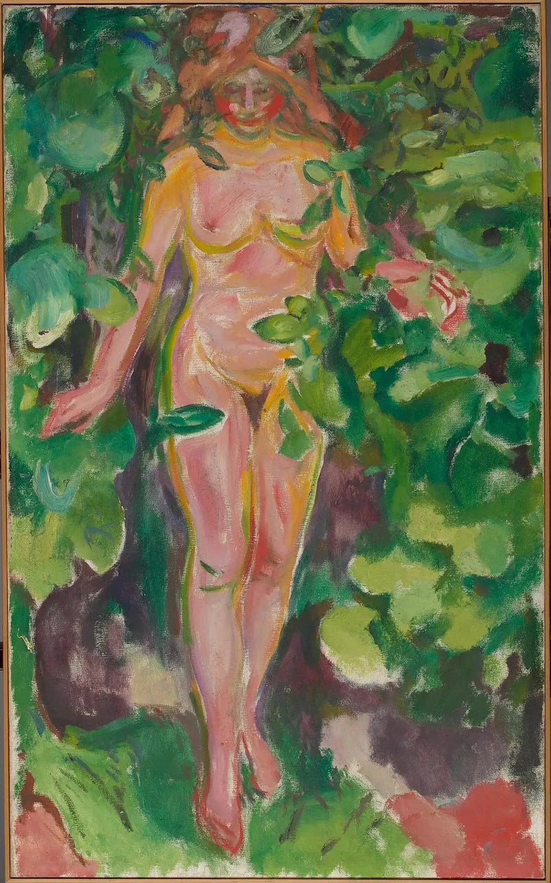 Weiblicher Akt im Wald - Edvard Munch