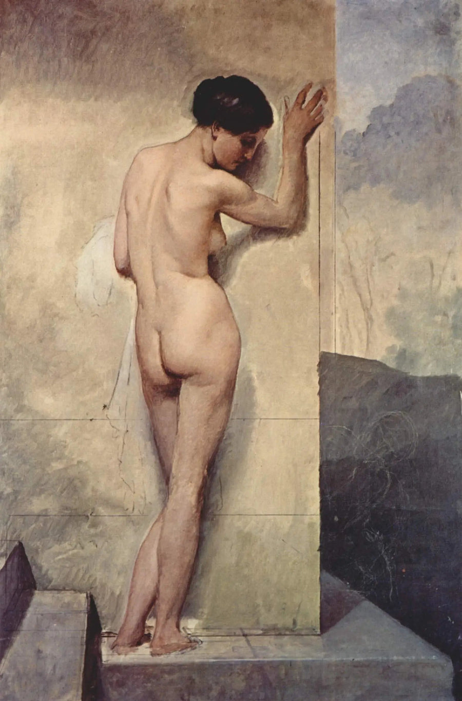 Nu weiblich - Francesco Hayez