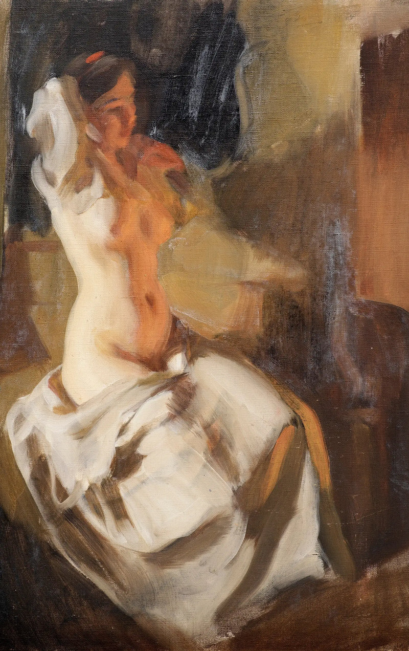 Nu in der Nähe des Feuers - Anders Zorn